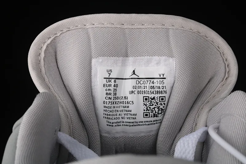 All Categories Air Jordan Jordan Series Basketball Shoes Air Jordan 1 Low Air Jordan 1 Low AJ1 Joe 1 Wolf Gray Low-top Cultural Leisure Sports Shoes DC0774-105